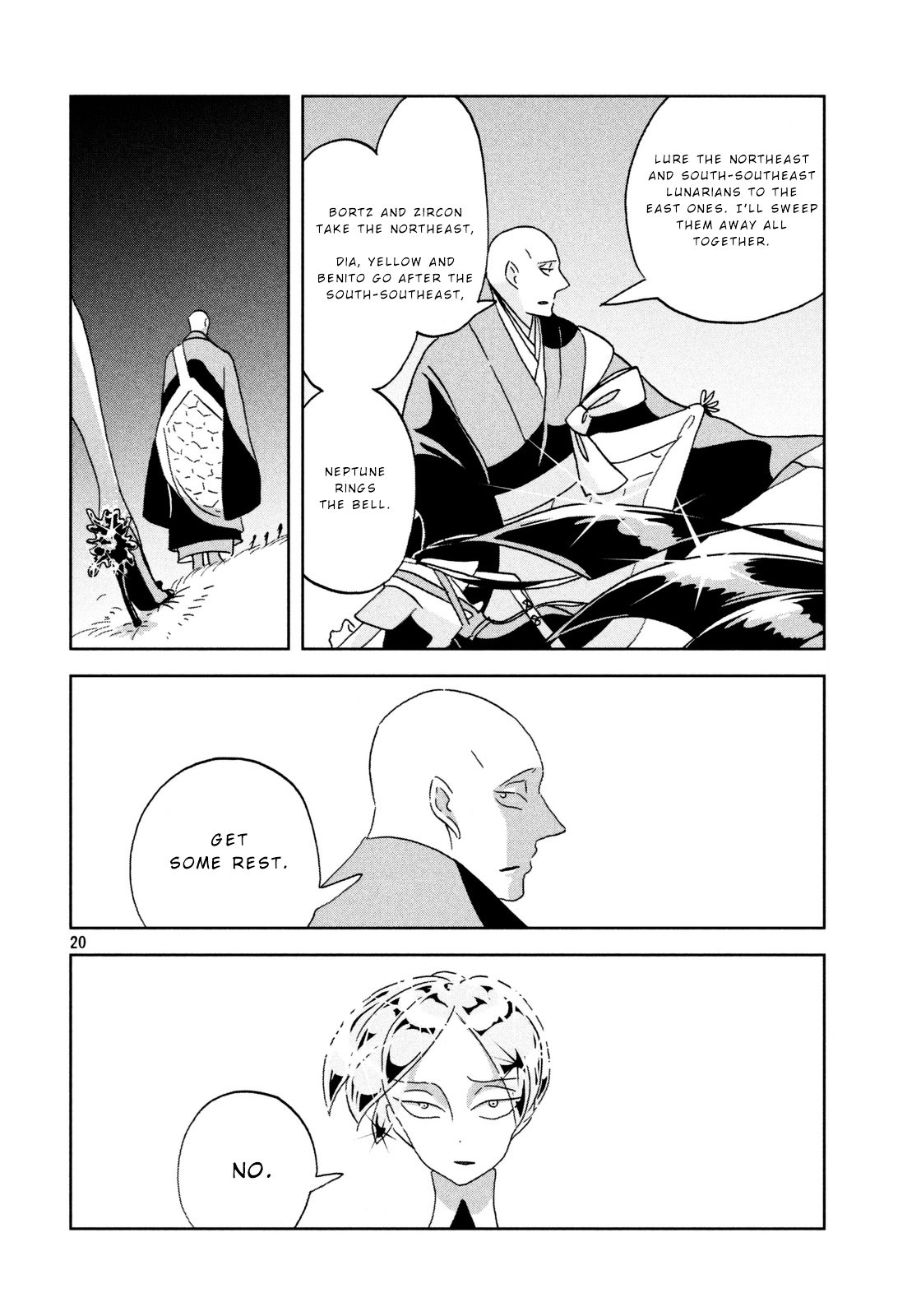 Houseki no Kuni Chapter 32 page 20 - Chapter 32 : Anxiety