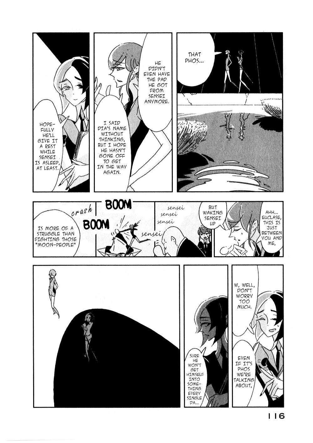 Houseki no Kuni Chapter 4 page 2 - Chapter 4 : Cochlea (original version of translation)