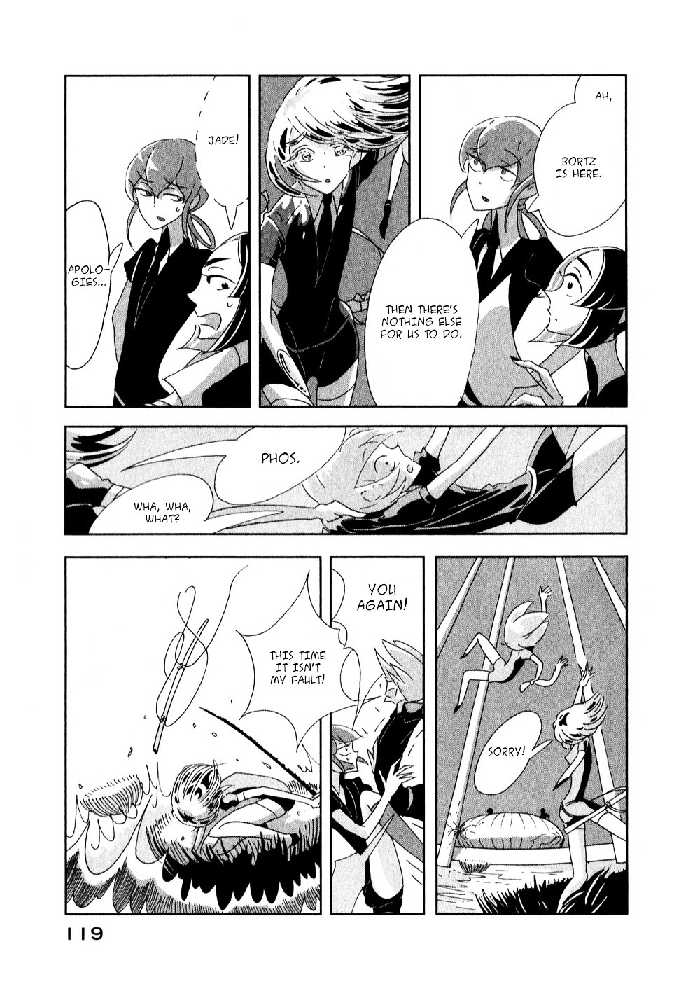 Houseki no Kuni Chapter 4 page 5 - Chapter 4 : Cochlea (original version of translation)
