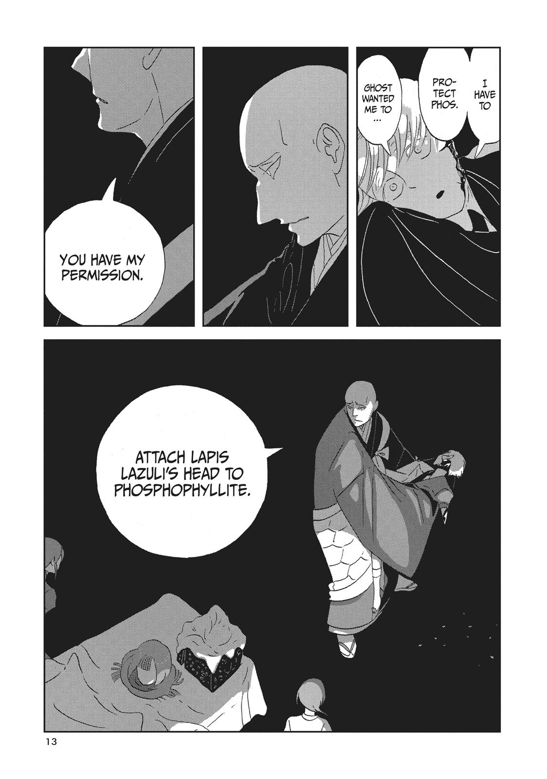 Houseki no Kuni Chapter 45 page 13 - Chapter 45: Long Winter