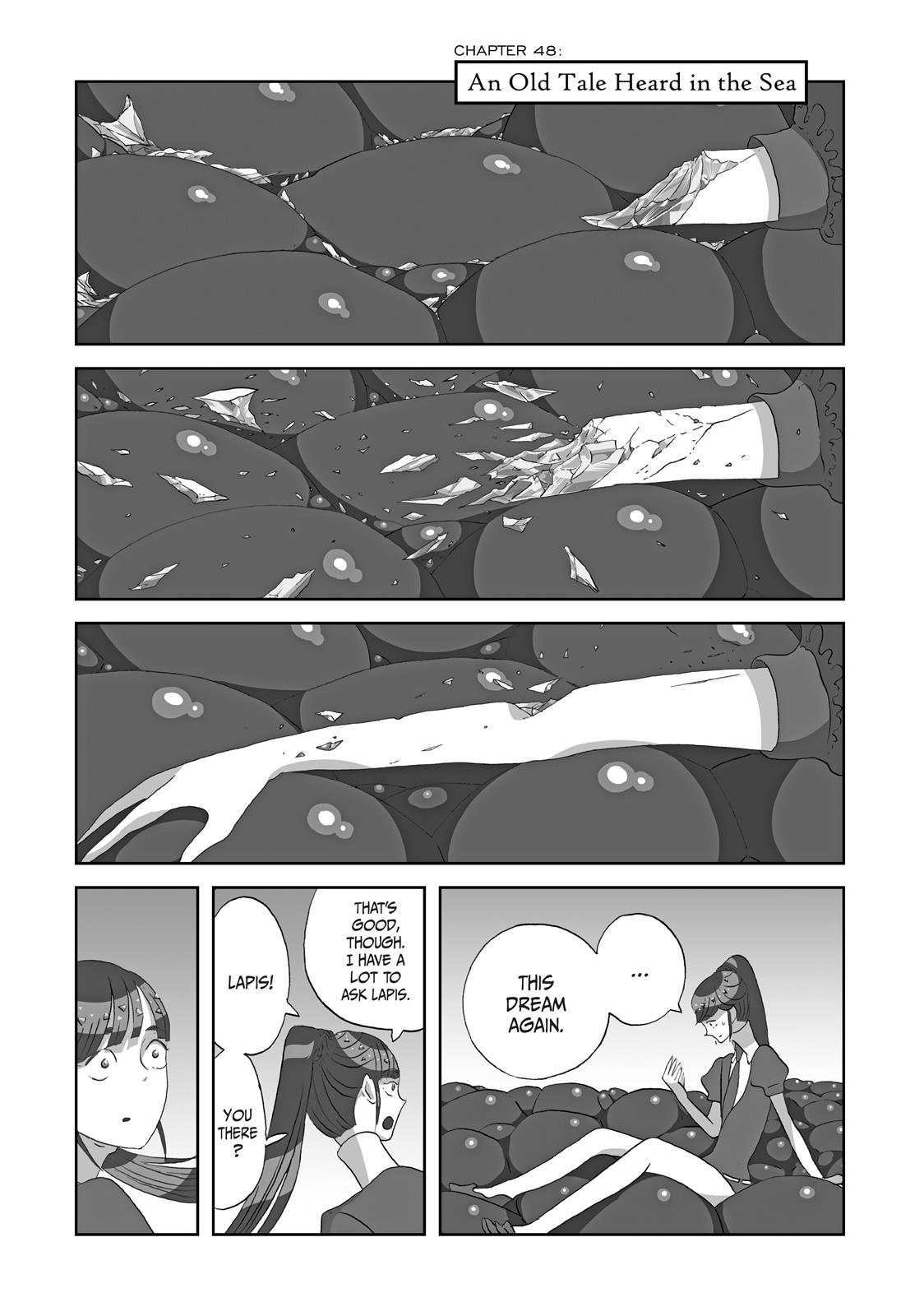 Houseki no Kuni Chapter 48 page 1 - Chapter 48: Old Stories, Heard At The Sea