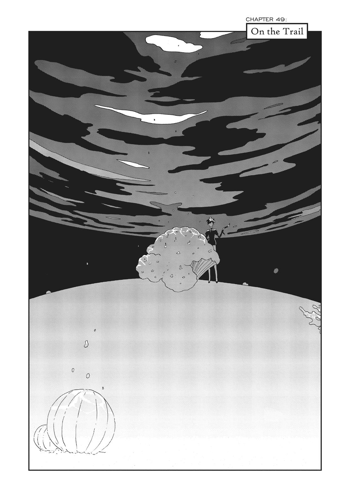 Houseki no Kuni Chapter 49 page 1 - Chapter 49: Following Footsteps