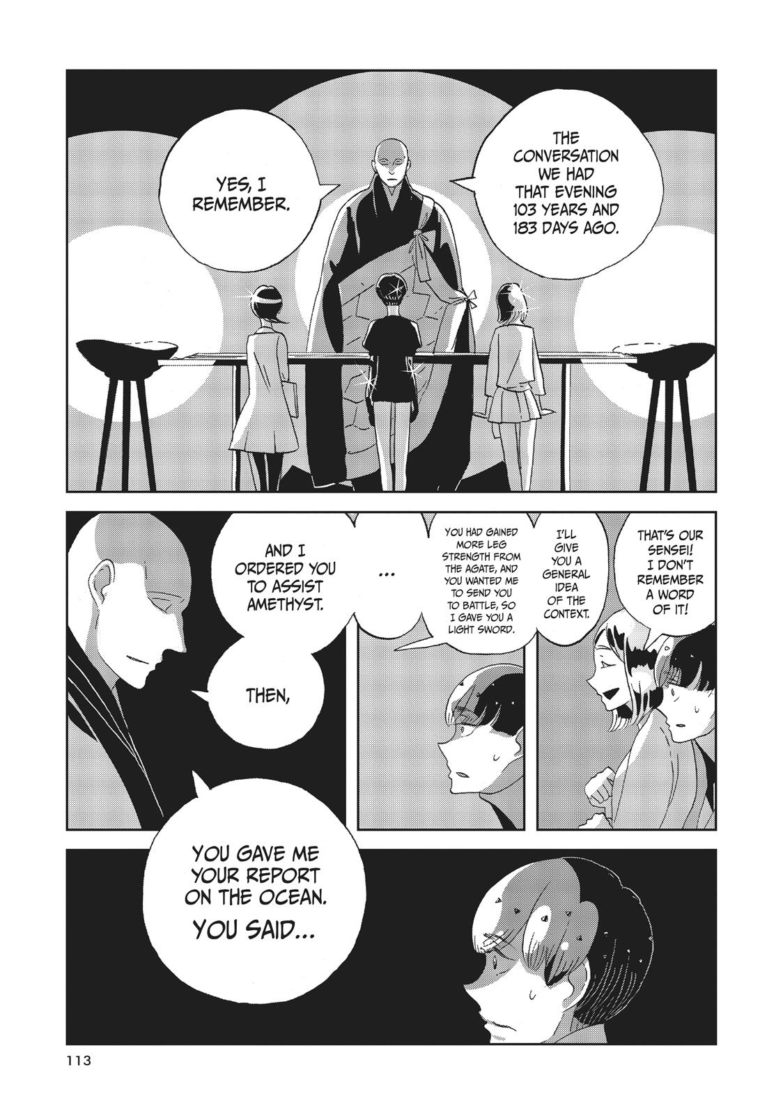 Houseki no Kuni Chapter 49 page 17 - Chapter 49: Following Footsteps