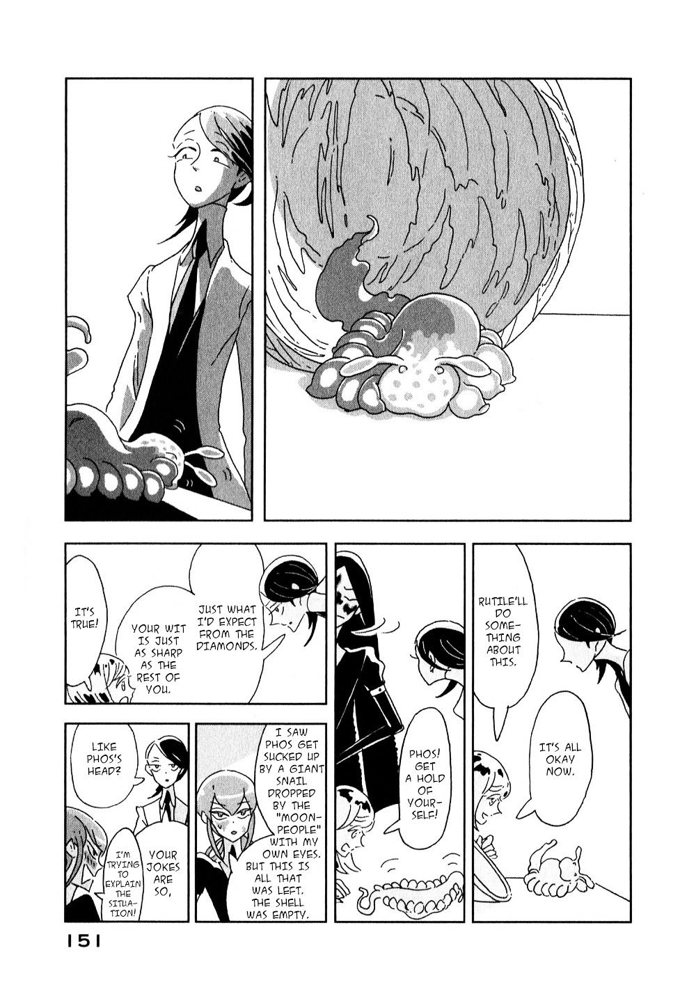 Houseki no Kuni Chapter 5 page 13 - Chapter 5 : Metamorphose (original version of translation)