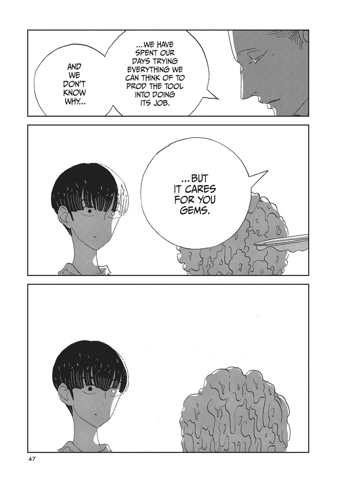 Houseki no Kuni Chapter 54 page 19 - Chapter 54: Prayer Machine