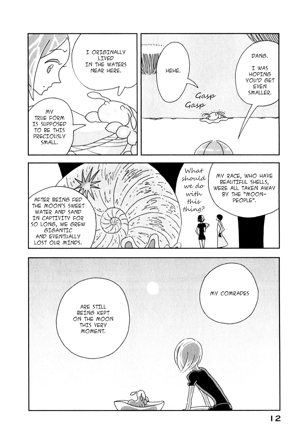 Houseki no Kuni Chapter 7 page 13 - Chapter 7 : Wentricosus (original version of translation)