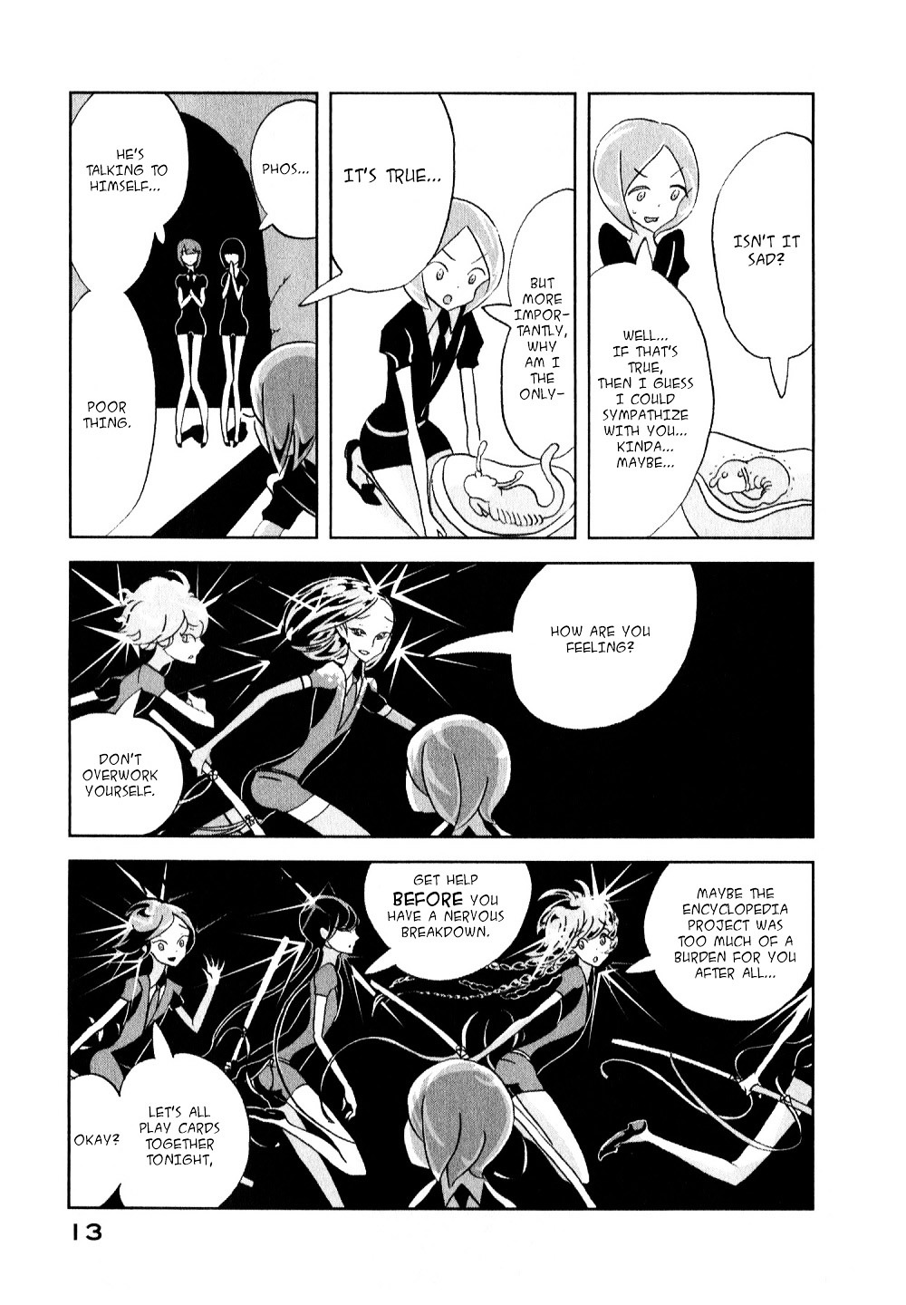Houseki no Kuni Chapter 7 page 14 - Chapter 7 : Wentricosus (original version of translation)