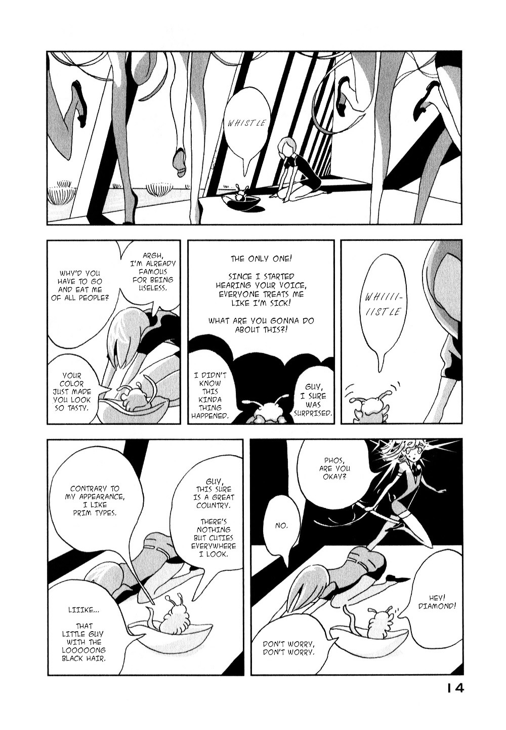 Houseki no Kuni Chapter 7 page 15 - Chapter 7 : Wentricosus (original version of translation)