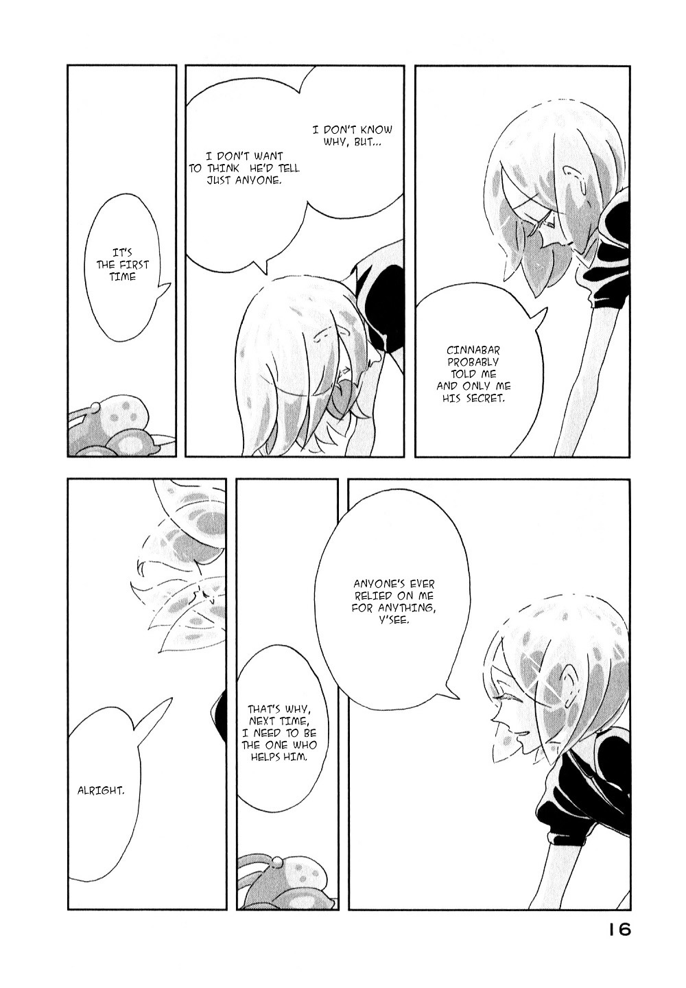 Houseki no Kuni Chapter 7 page 17 - Chapter 7 : Wentricosus (original version of translation)