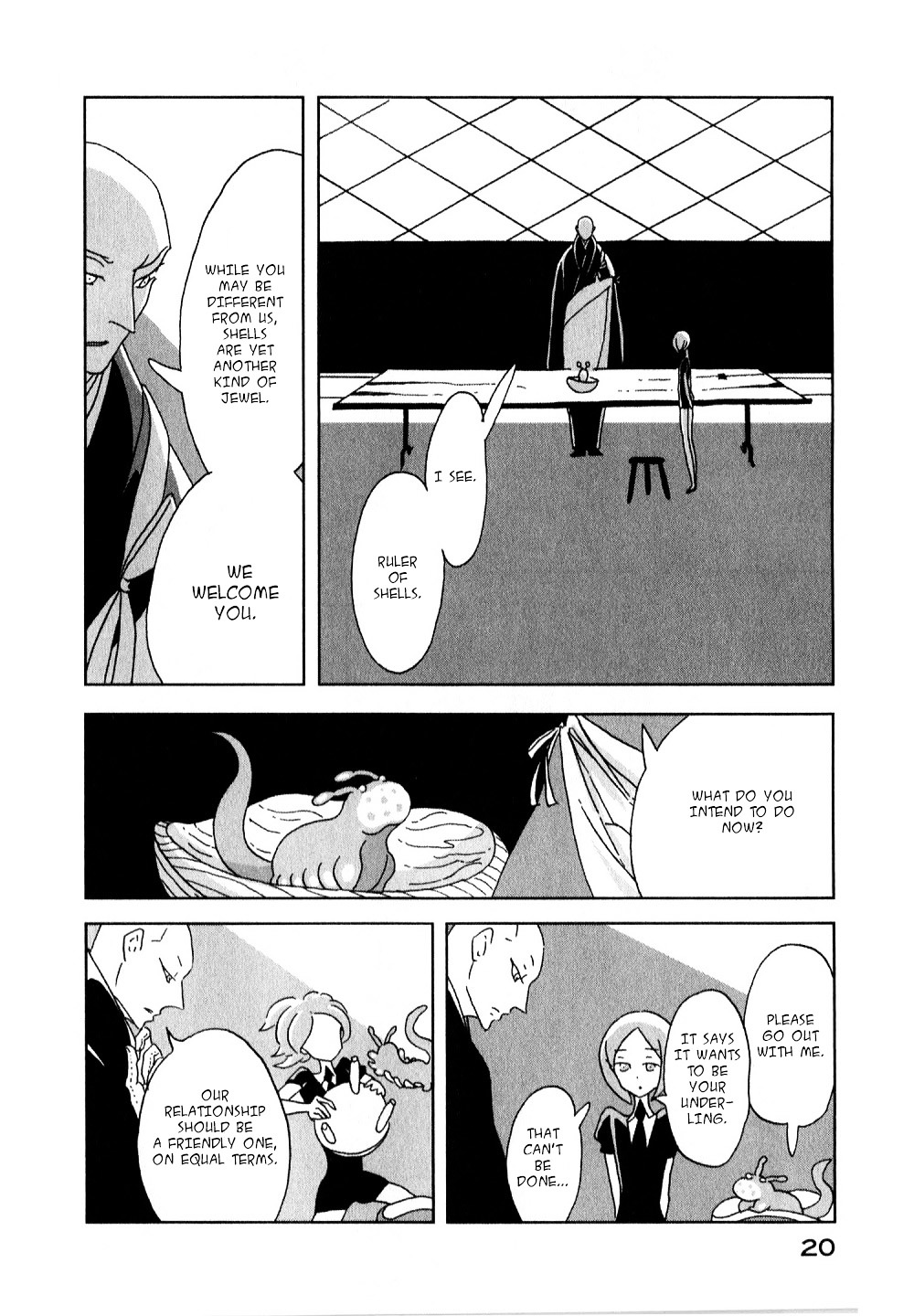 Houseki no Kuni Chapter 7 page 21 - Chapter 7 : Wentricosus (original version of translation)