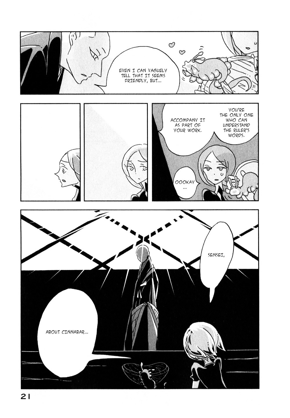 Houseki no Kuni Chapter 7 page 22 - Chapter 7 : Wentricosus (original version of translation)