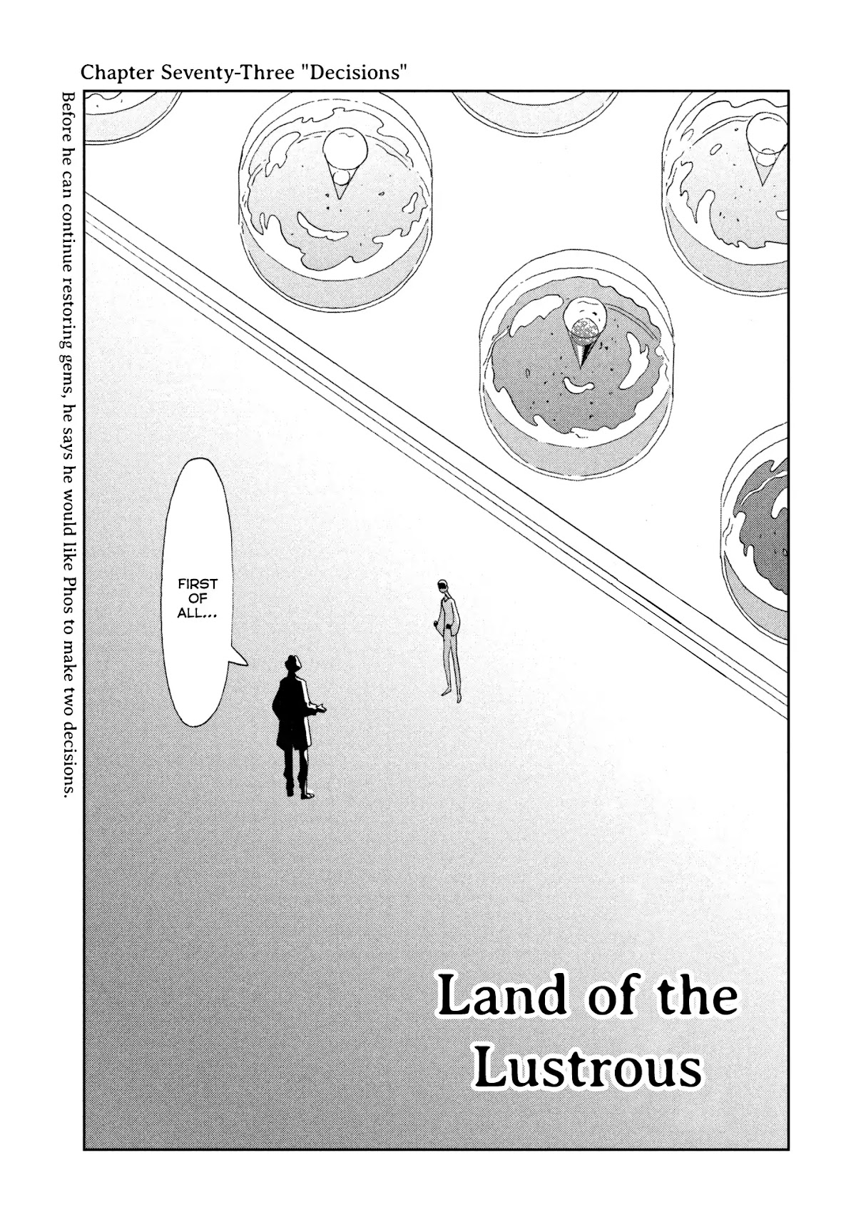 Houseki no Kuni Chapter 73 page 1 - Chapter 73: Decisions