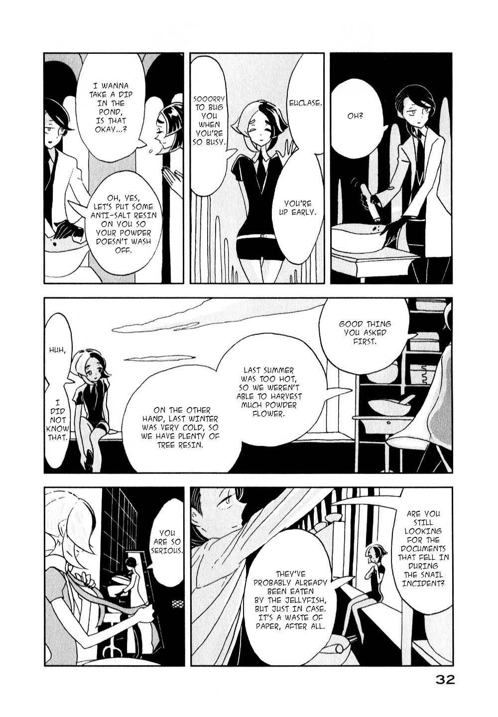 Houseki no Kuni Chapter 8 page 2 - Chapter 8 : Ocean (original version of translation)
