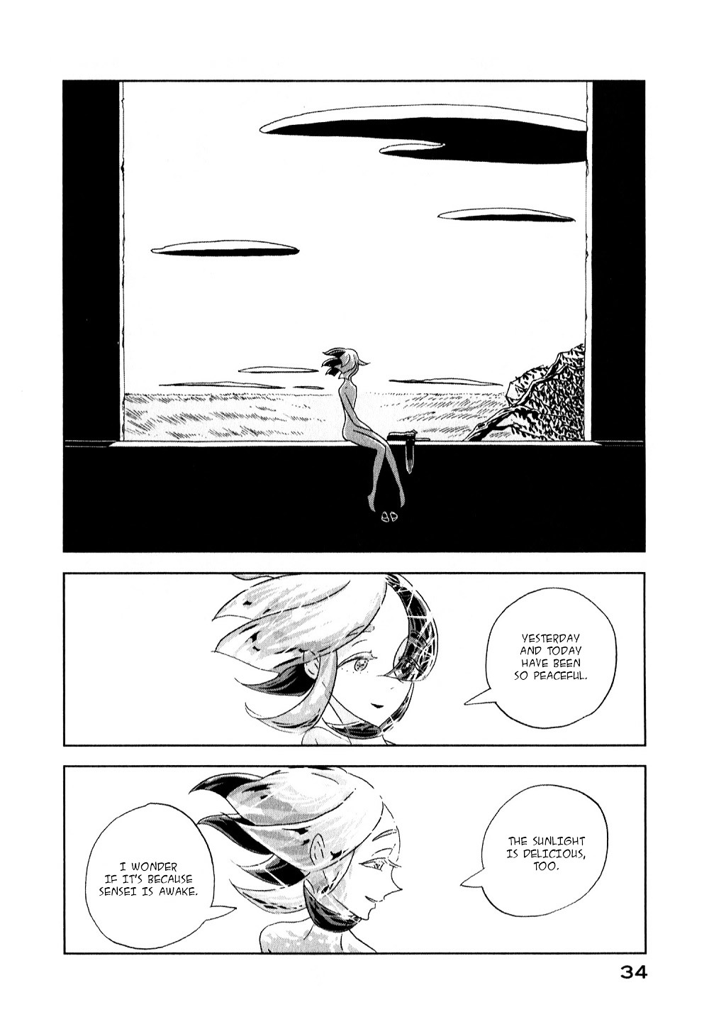 Houseki no Kuni Chapter 8 page 4 - Chapter 8 : Ocean (original version of translation)