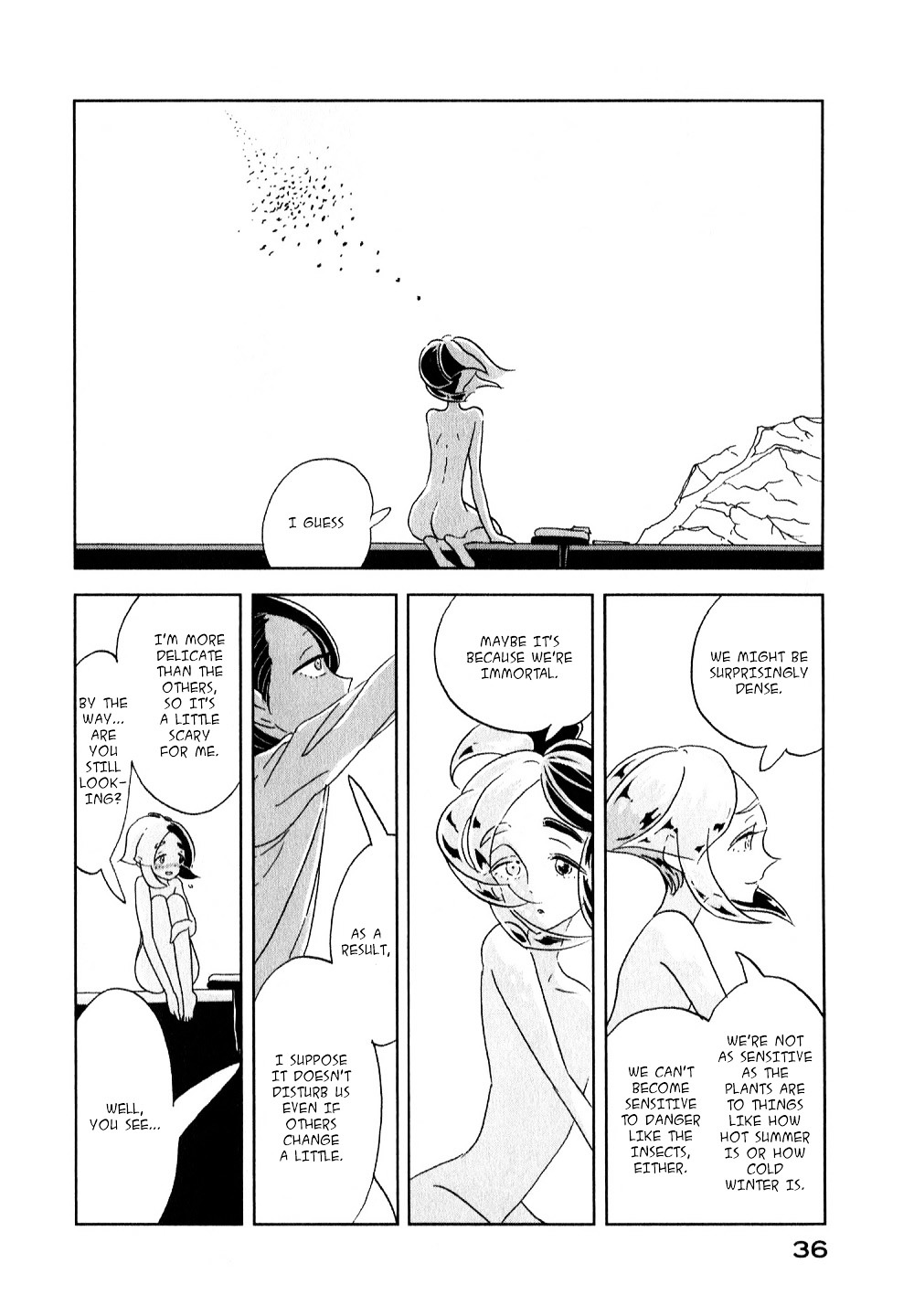 Houseki no Kuni Chapter 8 page 6 - Chapter 8 : Ocean (original version of translation)