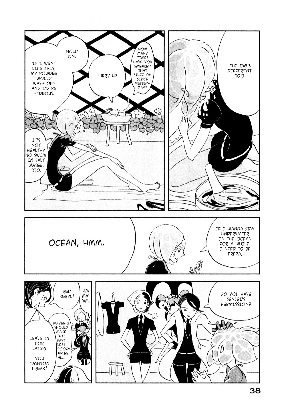 Houseki no Kuni Chapter 8 page 8 - Chapter 8 : Ocean (original version of translation)