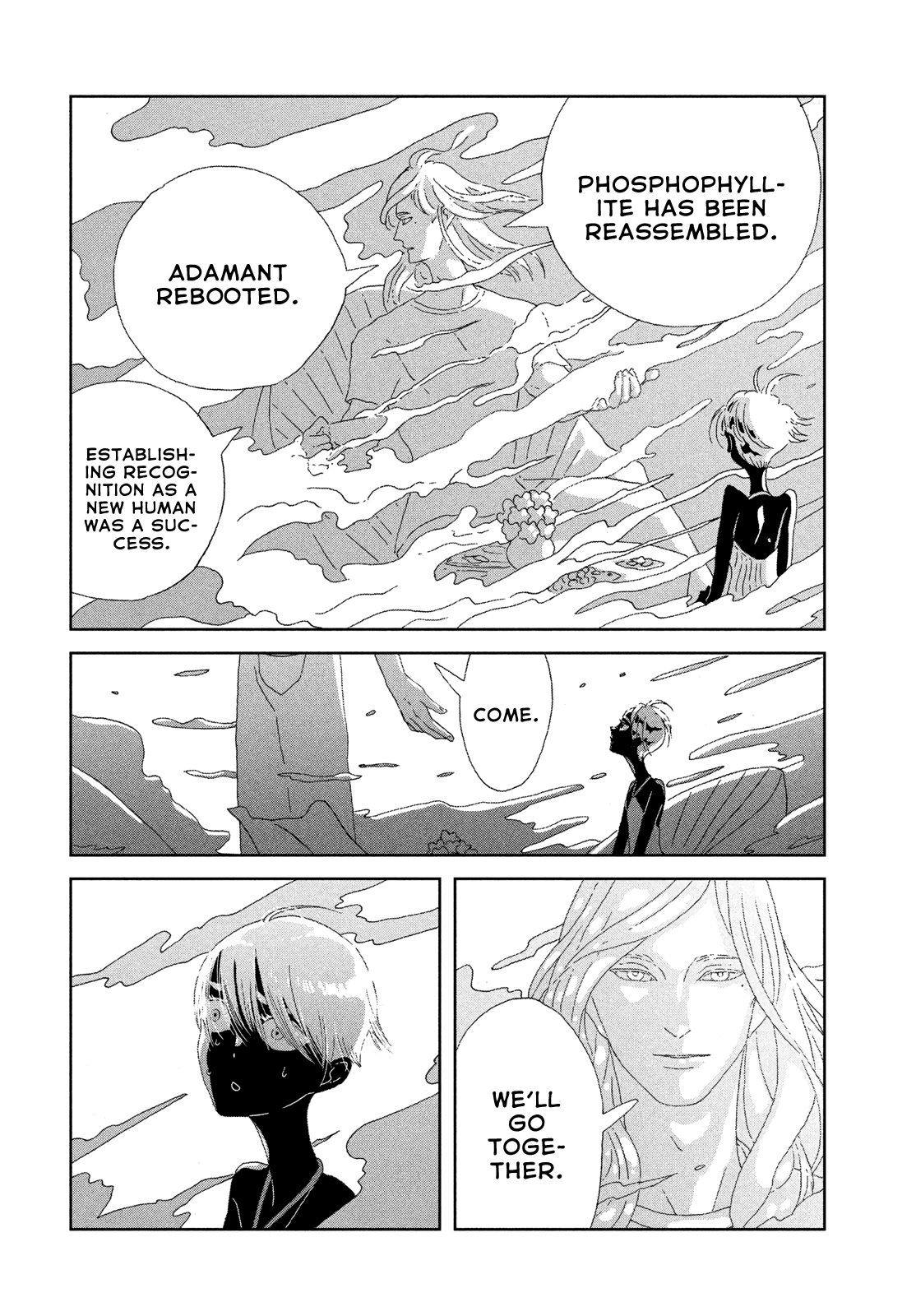Houseki no Kuni Chapter 80 page 4 - Chapter 80: The Three