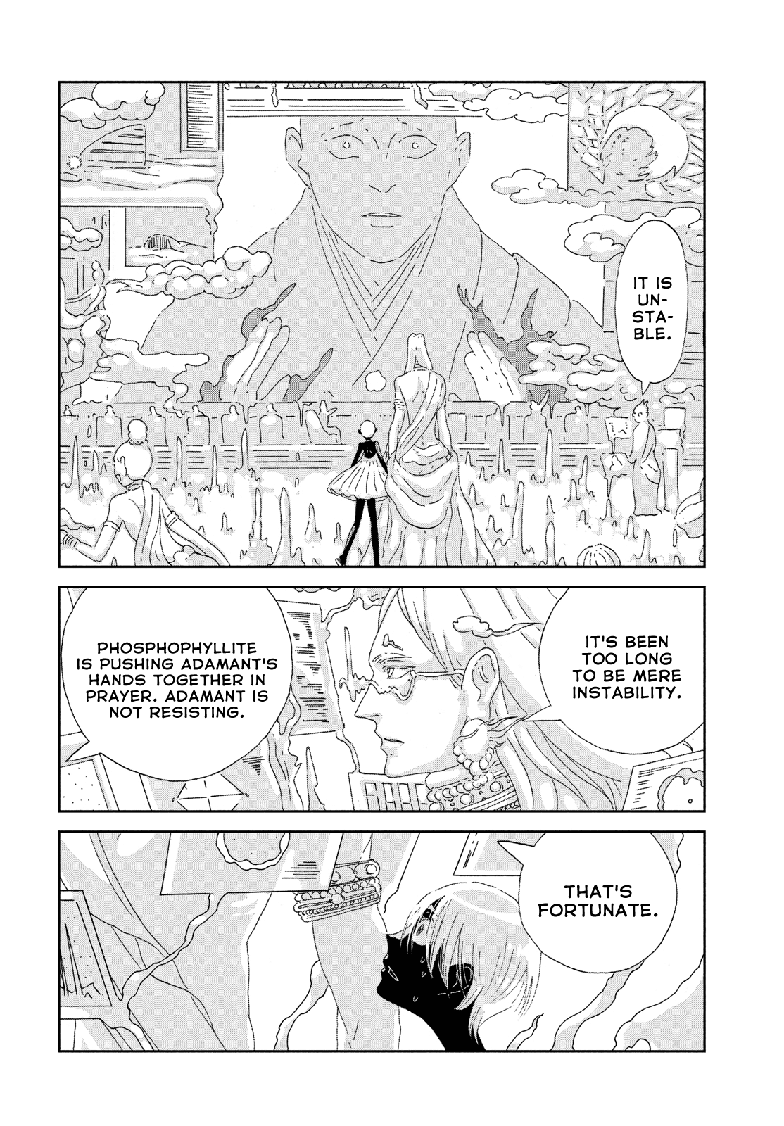 Houseki no Kuni Chapter 80 page 6 - Chapter 80: The Three