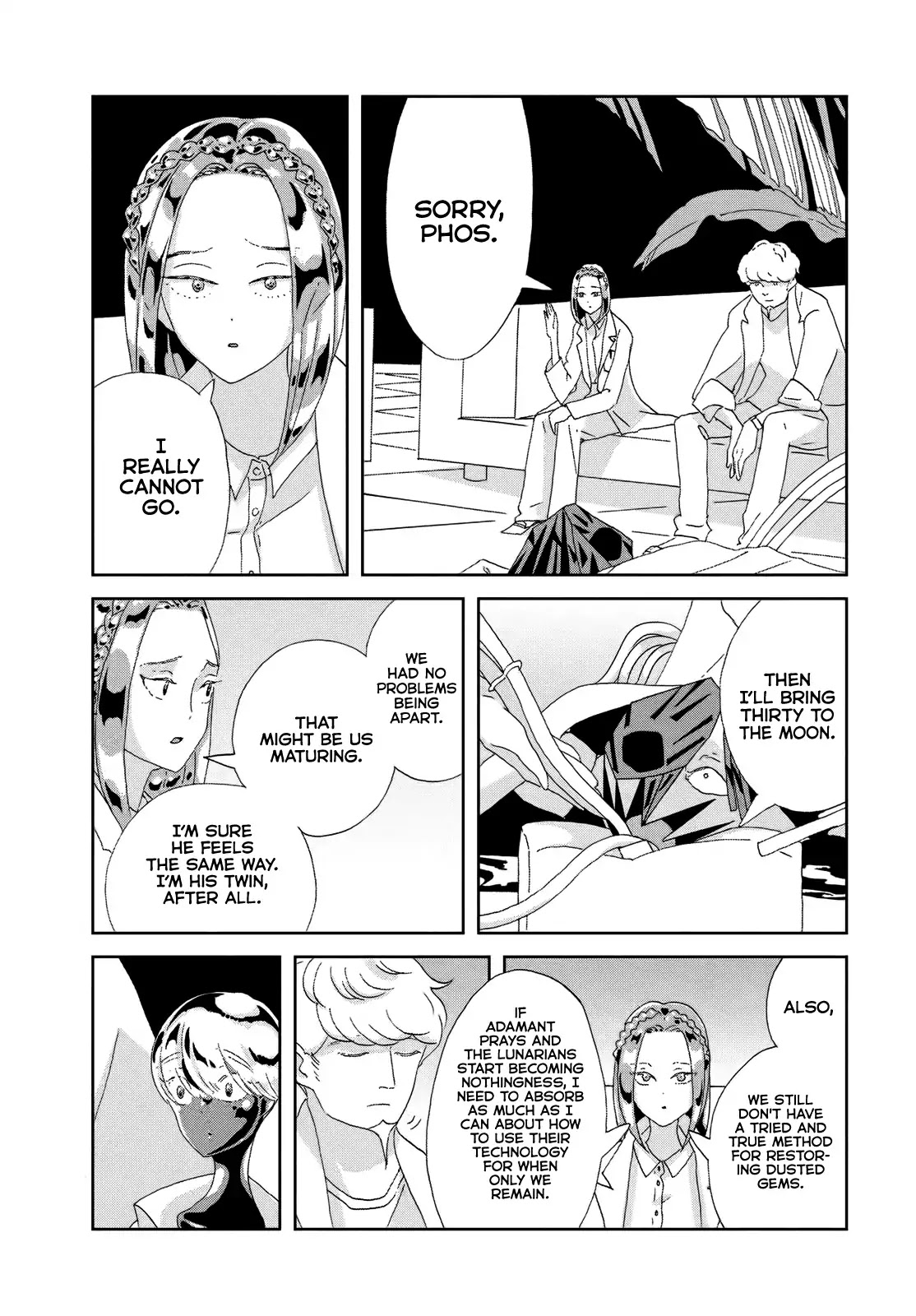 Houseki no Kuni Chapter 84 page 11 - Chapter 84: The Night Before