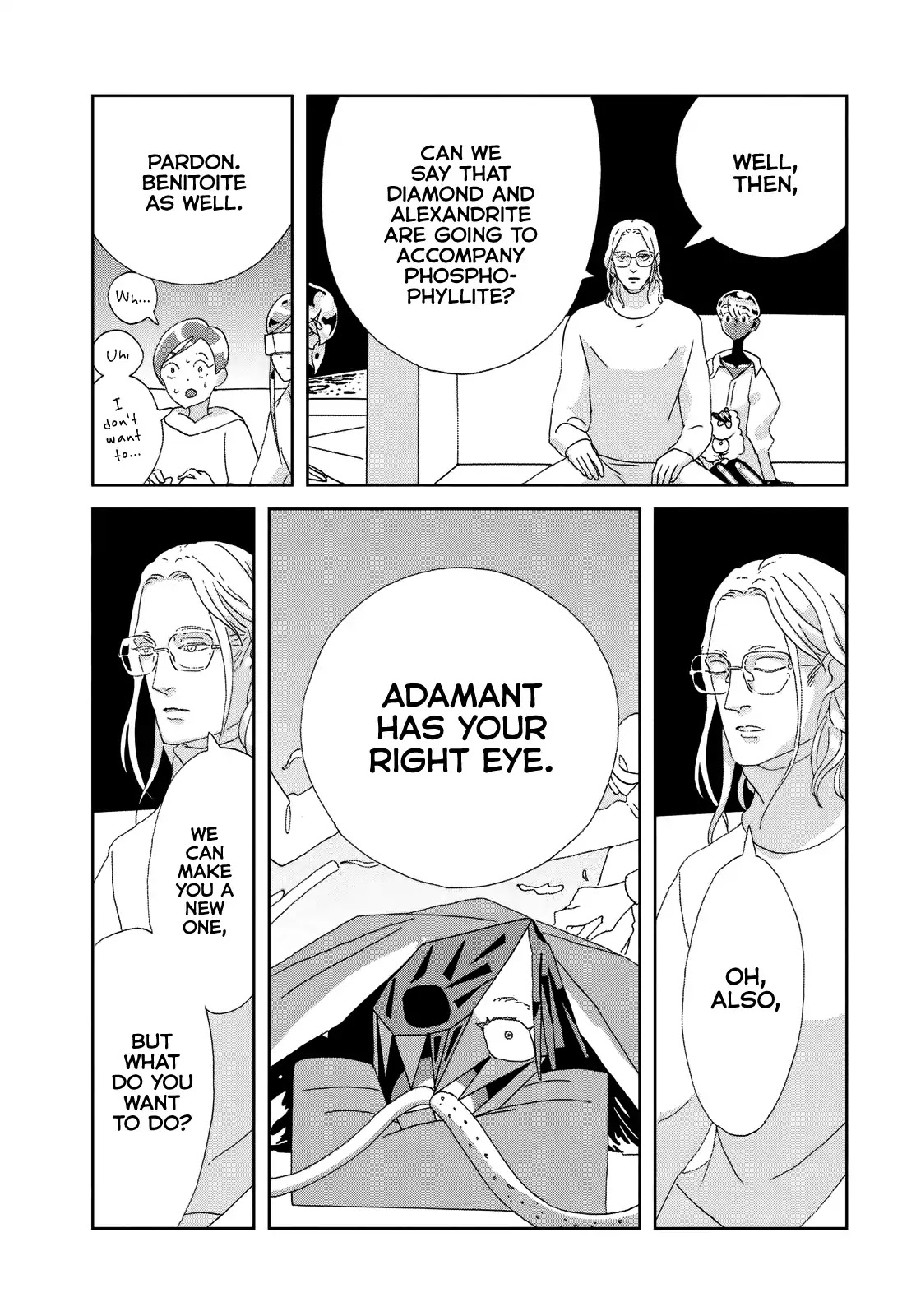 Houseki no Kuni Chapter 84 page 13 - Chapter 84: The Night Before
