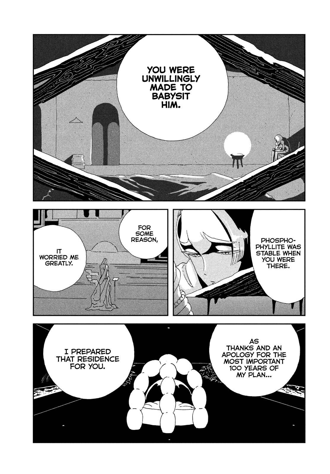 Houseki no Kuni Chapter 88 page 15 - Chapter 88: Nature, Experimentation, and the World to Come