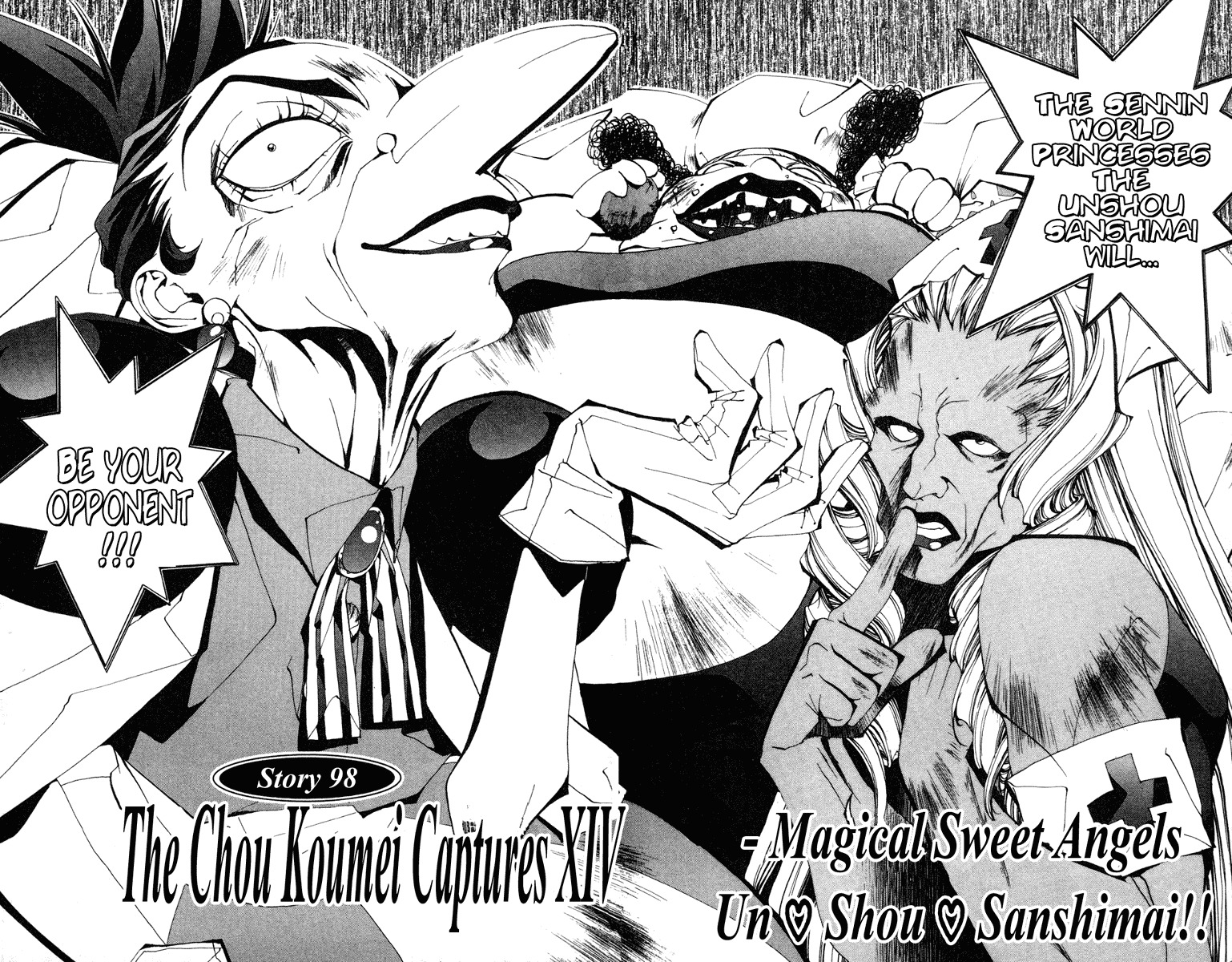 Houshin Engi Chapter 98 page 8 - Chapter 98: The Chou Koumei Captures XIV -Magical Sweet Angels Un♡Shou♡Sanshimai!!