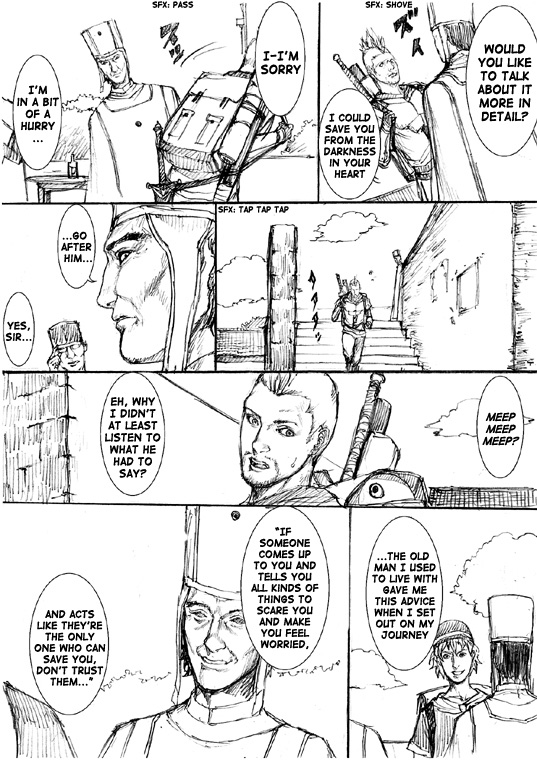 How I stalked some dude with an exposed nipple and stumbled upon the Zenithian Sword Vol.3 Chapter 12 page 7 - Vol.3 Chapter 12