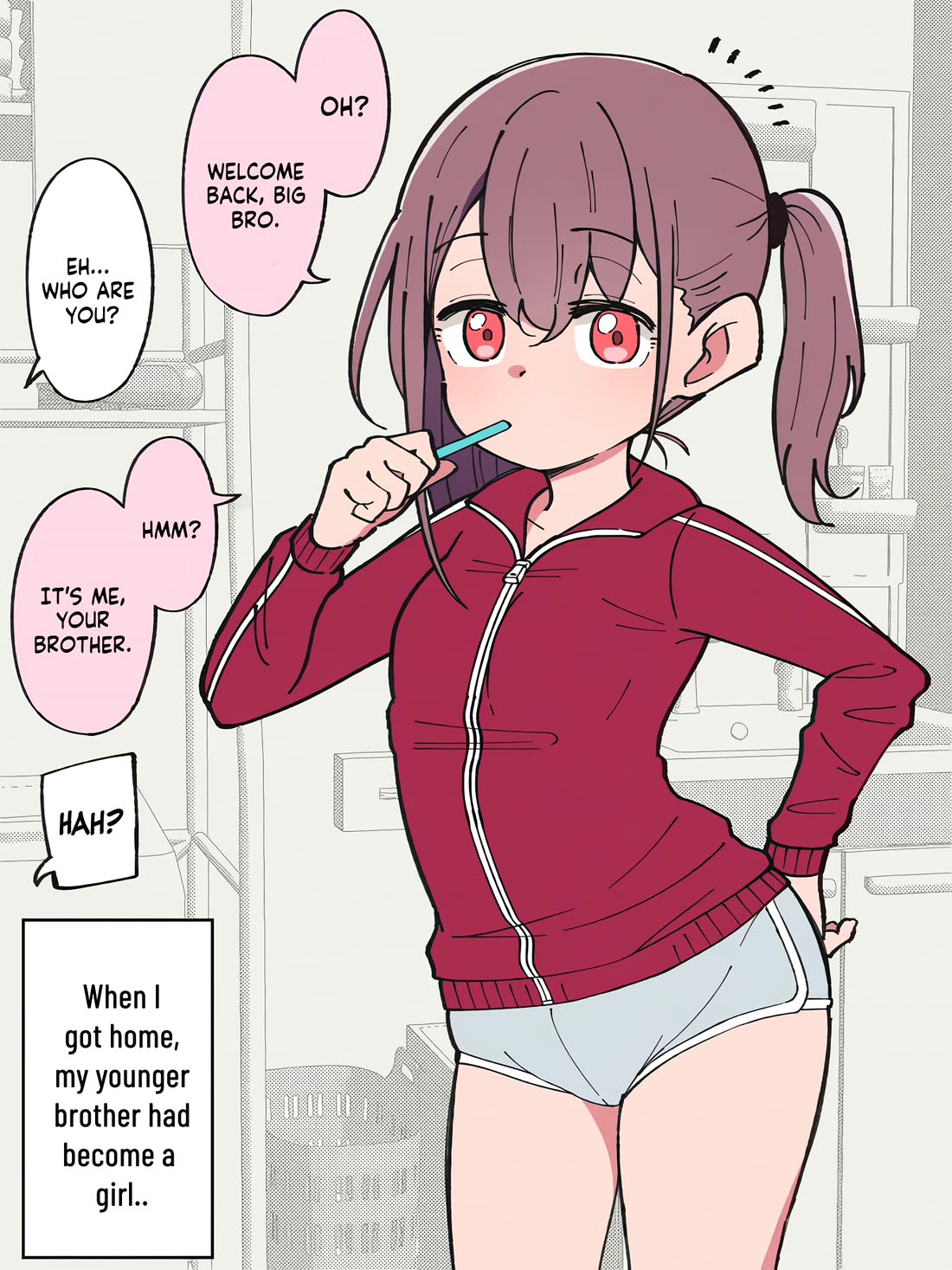 How the Little Brother Who Turned Into a Girl Became His Big Brother's Girlfriend. Chapter 1 page 1 - Chapter 1