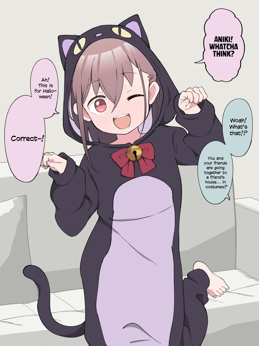 How the Little Brother Who Turned Into a Girl Became His Big Brother's Girlfriend. Chapter 48.5 page 1 - Chapter 48.5: Halloween