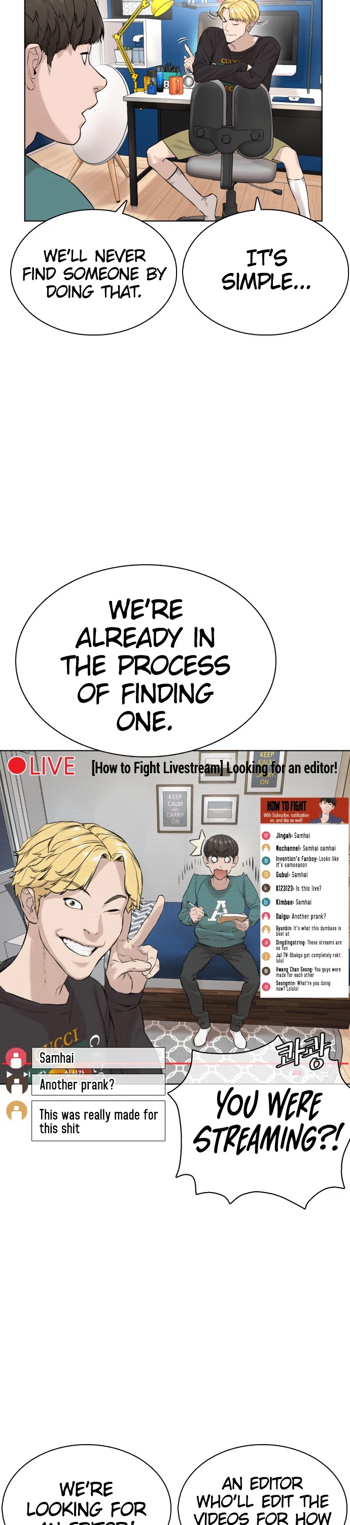 How to Fight Chapter 12 page 51 - Chapter 12: Subscribe, turn on notifications, and press the like button