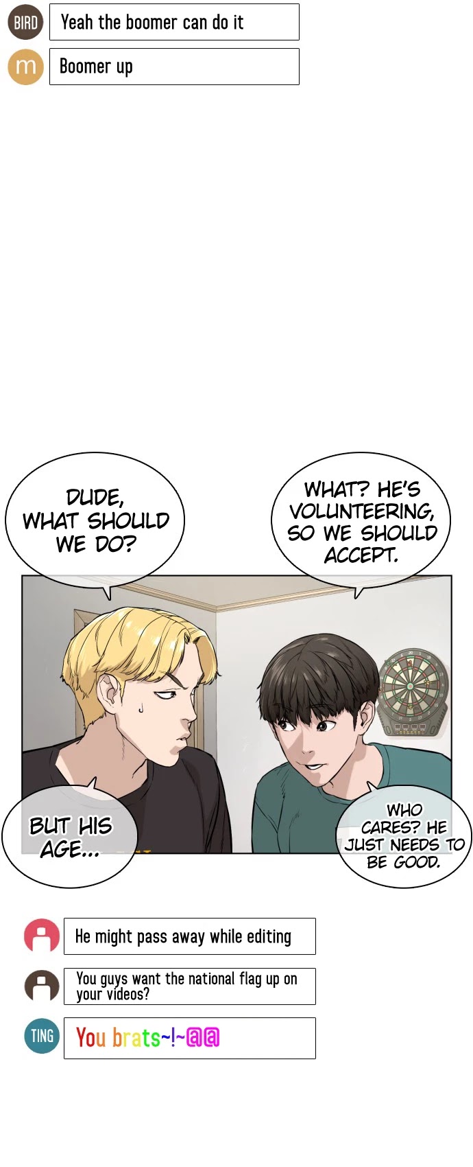 How to Fight Chapter 12 page 58 - Chapter 12: Subscribe, turn on notifications, and press the like button
