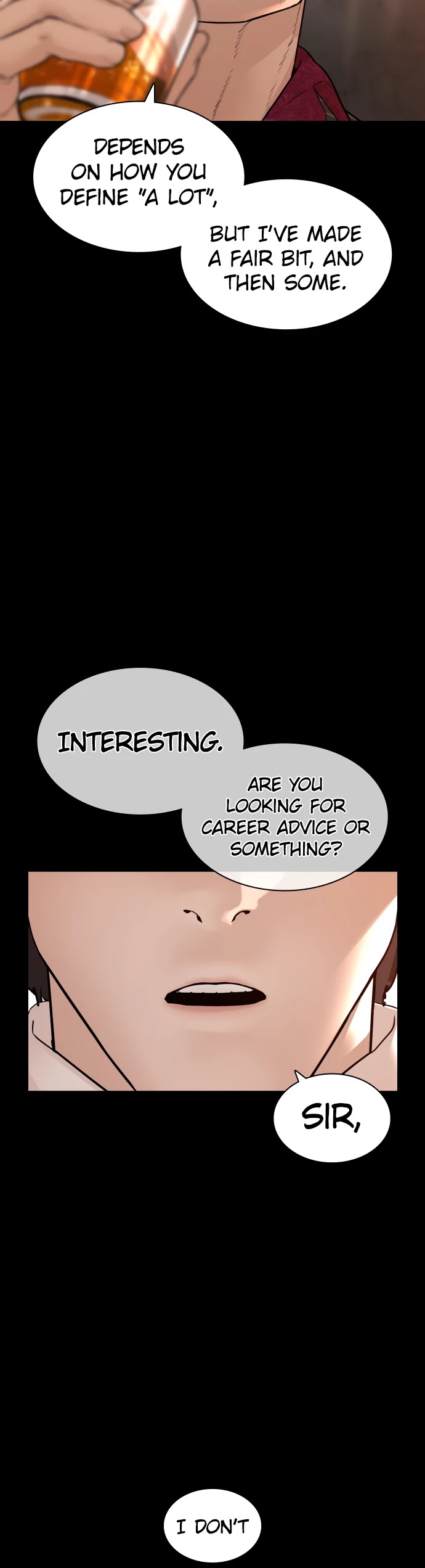How to Fight Chapter 132 page 37 - Chapter 132: Told me to drink through my nose