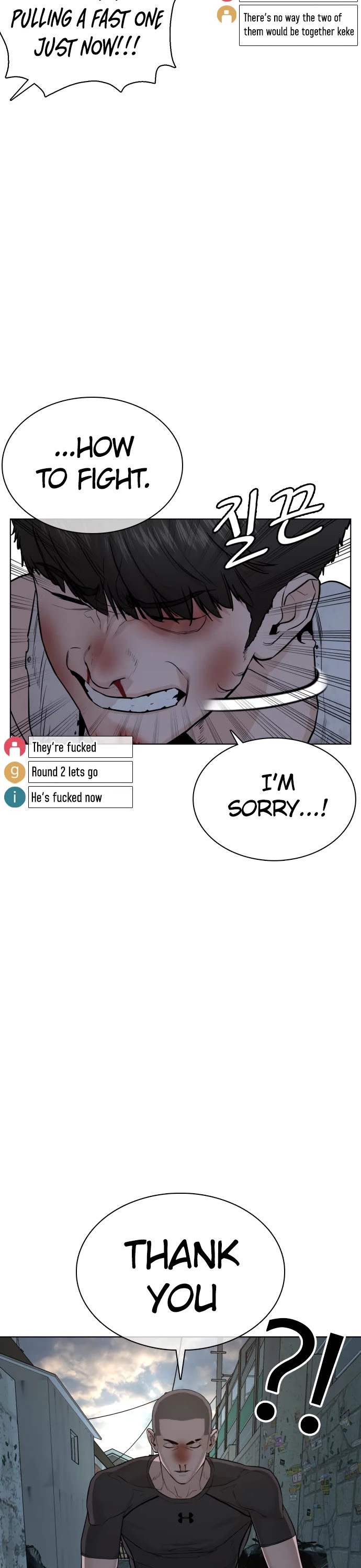 How to Fight Chapter 45 page 14 - Chapter 45: Who are You Trying to Make Look Good !@!@