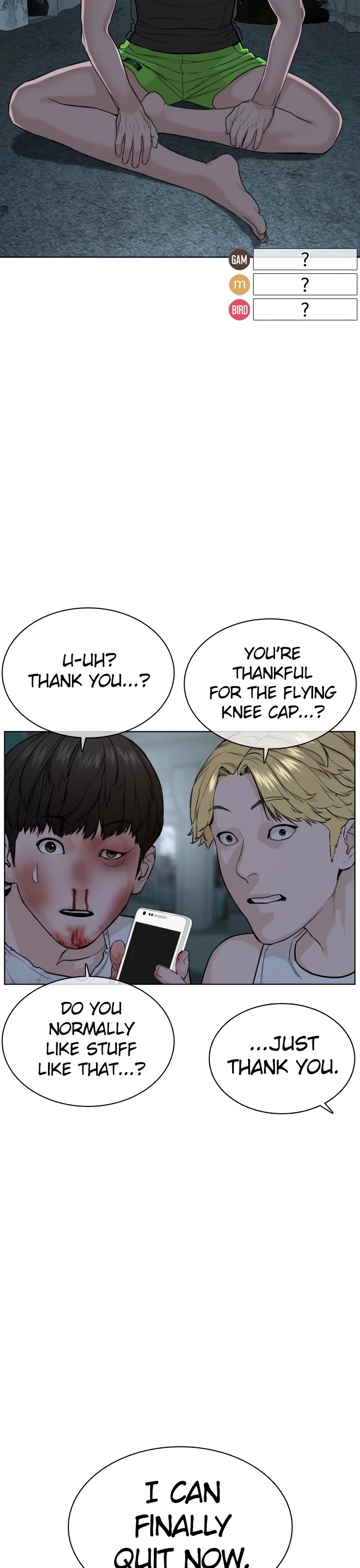 How to Fight Chapter 45 page 15 - Chapter 45: Who are You Trying to Make Look Good !@!@
