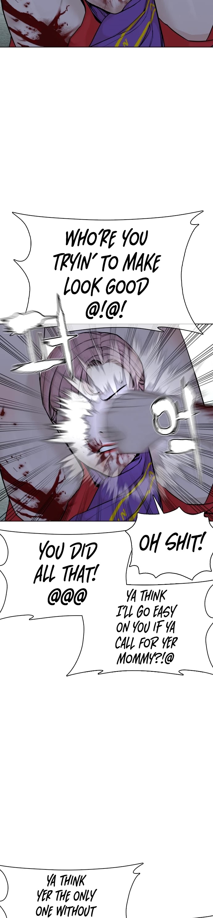 How to Fight Chapter 45 page 5 - Chapter 45: Who are You Trying to Make Look Good !@!@
