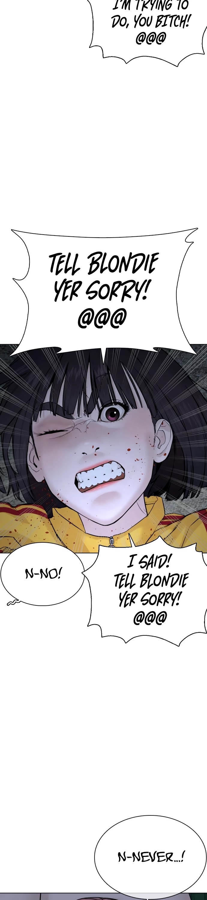 How to Fight Chapter 45 page 8 - Chapter 45: Who are You Trying to Make Look Good !@!@