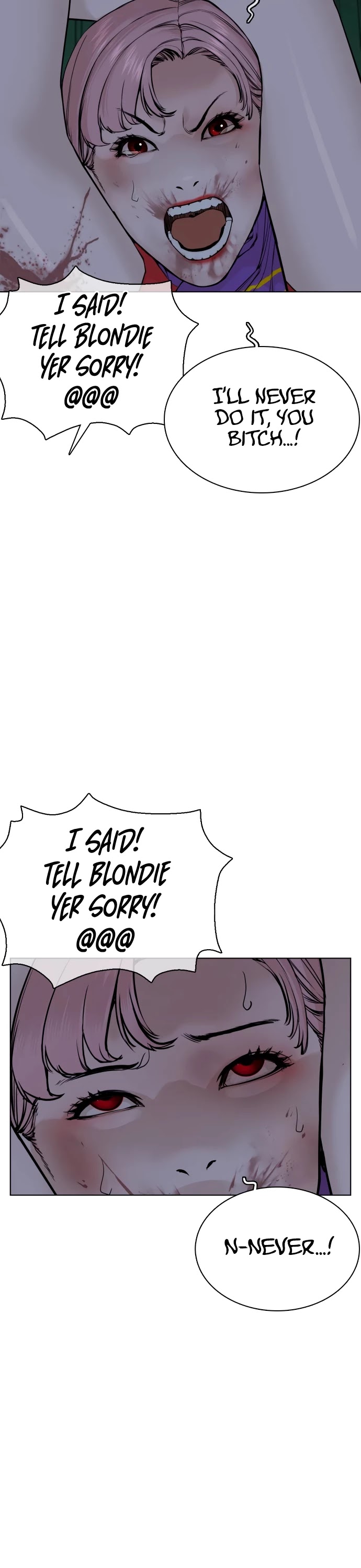 How to Fight Chapter 45 page 9 - Chapter 45: Who are You Trying to Make Look Good !@!@