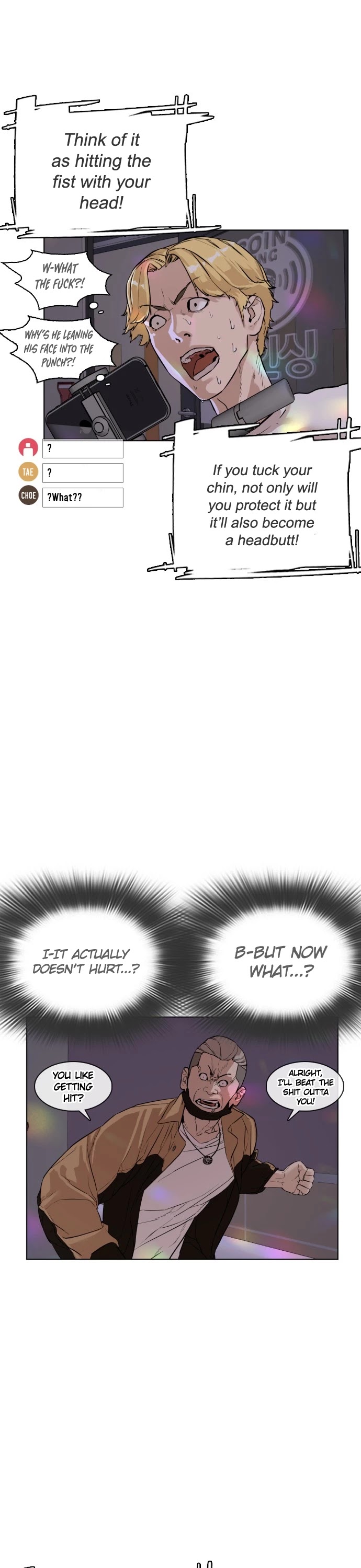 How to Fight Chapter 5 page 47 - Chapter 5: How to get hit without feeling pain!