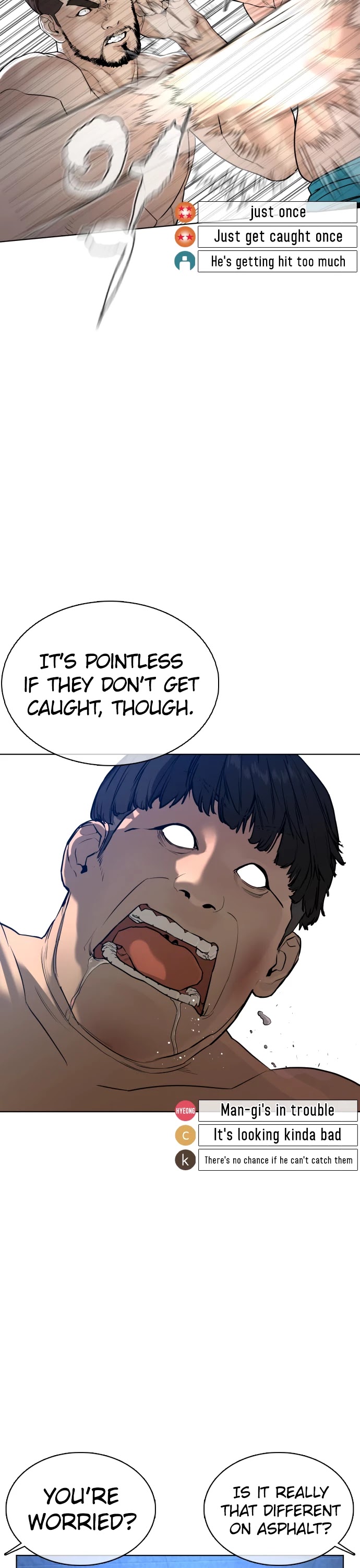 How to Fight Chapter 73 page 33 - Chapter 73: It's different on asphalt, after all.