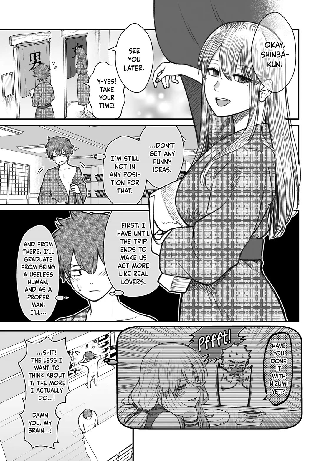 How to Love a Useless Person Chapter 11 page 1 - Chapter 11: A girlfriend who passes the night with a useless human