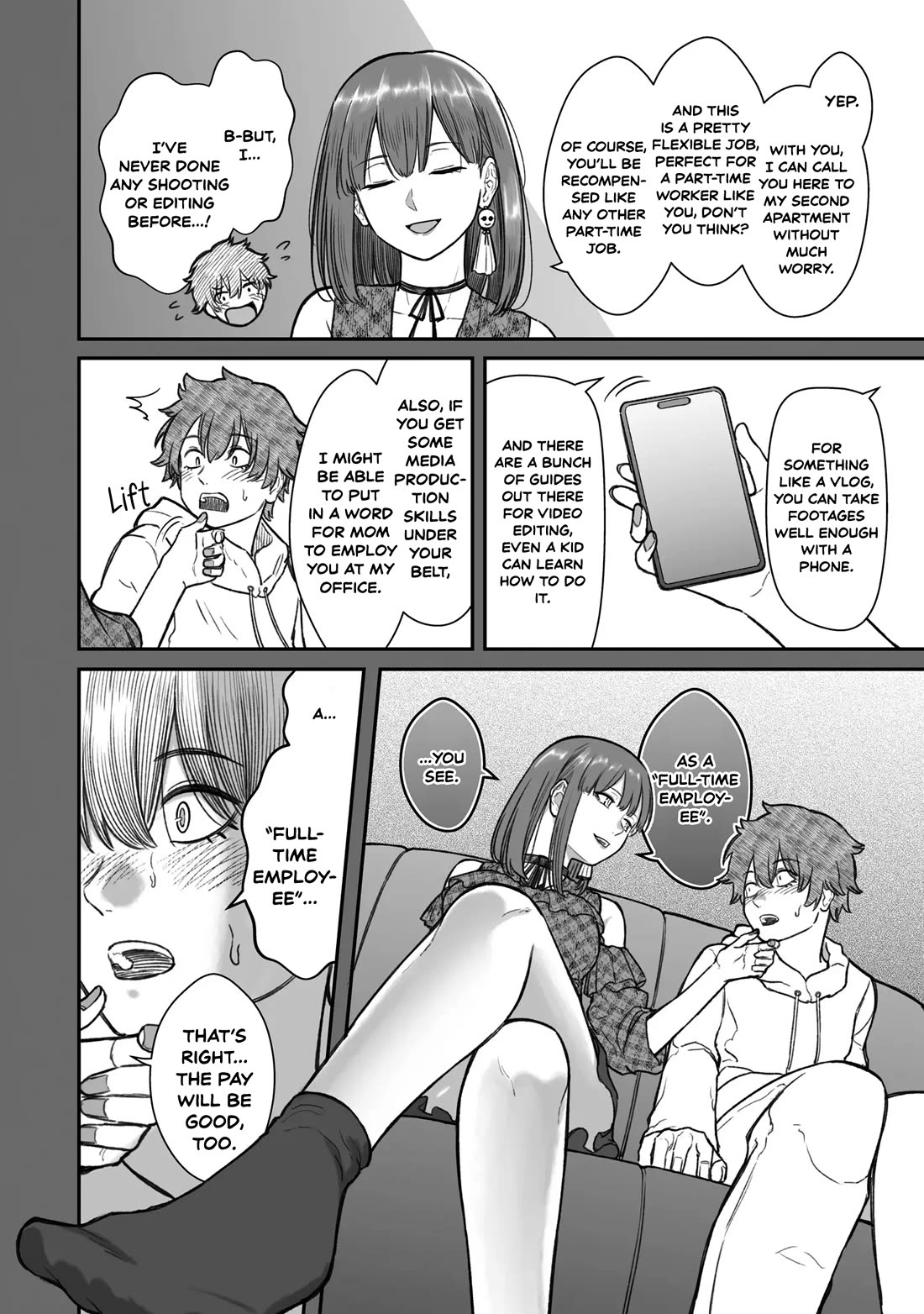 How to Love a Useless Person Chapter 14 page 4 - Chapter 14: A girlfriend who works in the shadow with a useless human