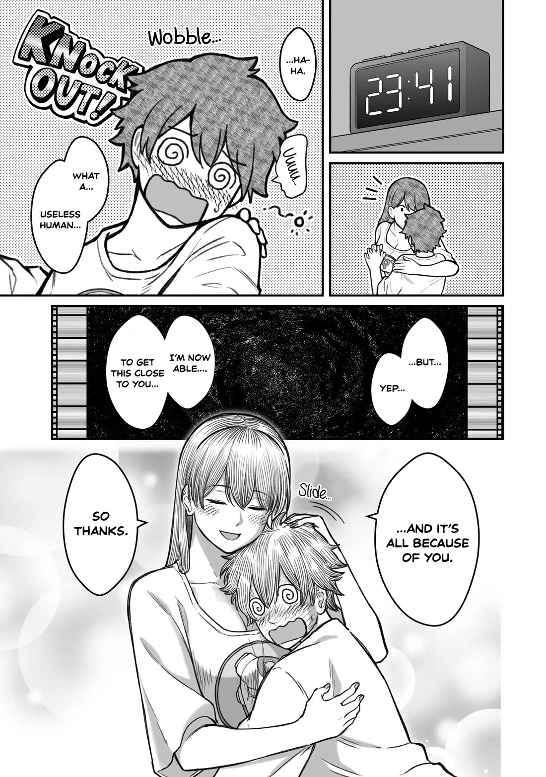 How to Love a Useless Person Chapter 16.5 page 9 - Chapter 16.5: The girlfriend receiving the useless human's atonement.