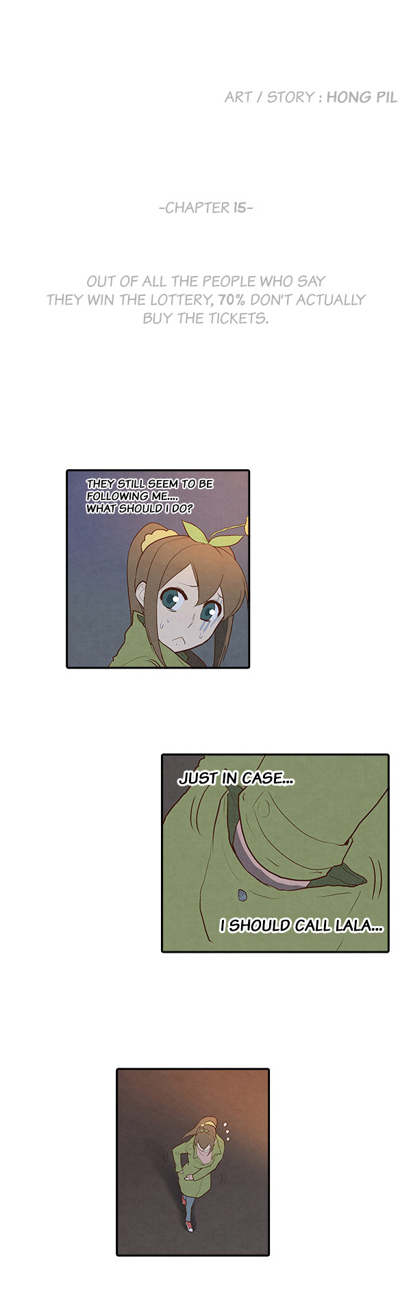 How to Open a Triangular Riceball Chapter 15 page 5 - Chapter 15 : Out of all the people that say that they win the lottery, 70% don'...