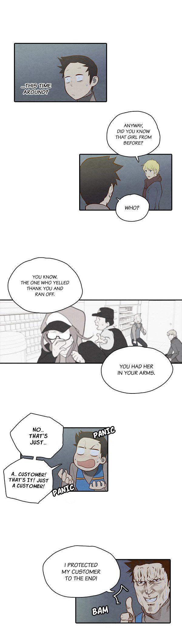 How to Open a Triangular Riceball Chapter 22 page 7 - Chapter 22 : If You Go ToThe Convenience Store At Midnight, You Can Get Fresh Rice Balls.