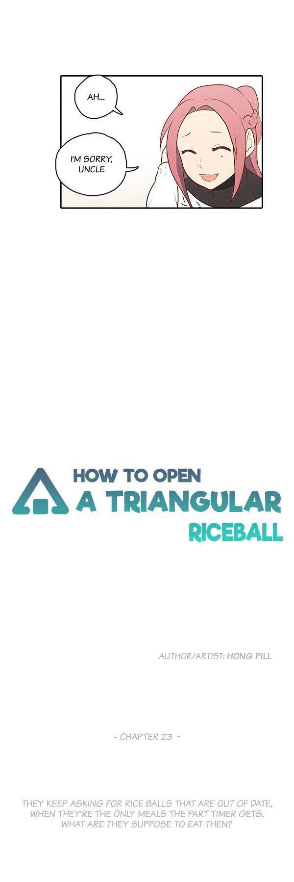 How to Open a Triangular Riceball Chapter 23 page 4 - Chapter 23 : They Keep Asking For Rice Balls That Are Out Of Date, When They're The Only Meals That Part Timer Ge