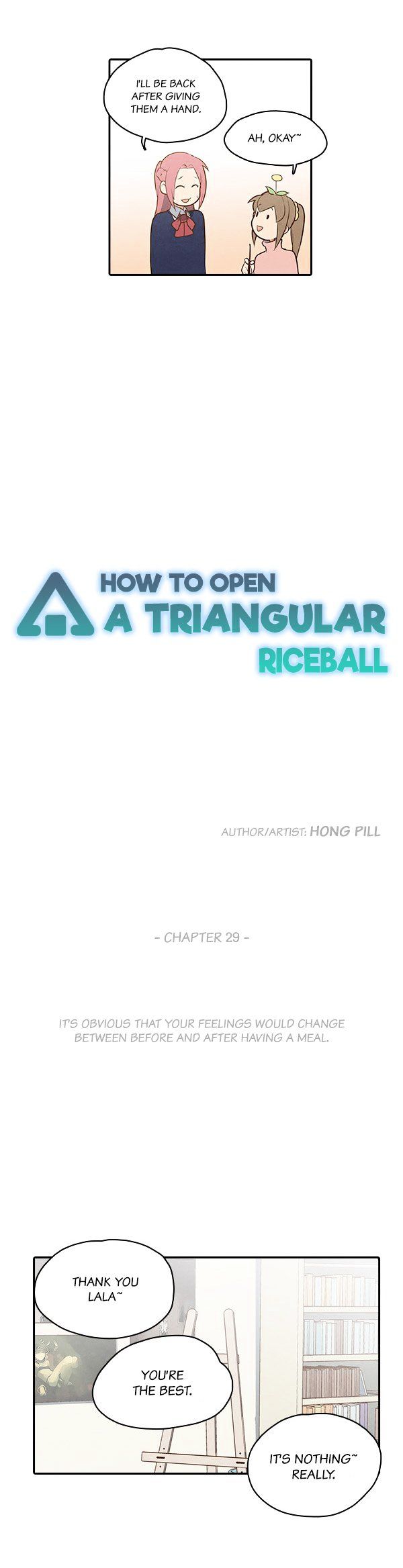 How to Open a Triangular Riceball Chapter 29 page 4 - Chapter 29 : IT'S OBVIOUS THAT YOUR FEELINGS WOULD CHANGE BETWEEN BEFORE AND AFTER HAVING A MEAL.
