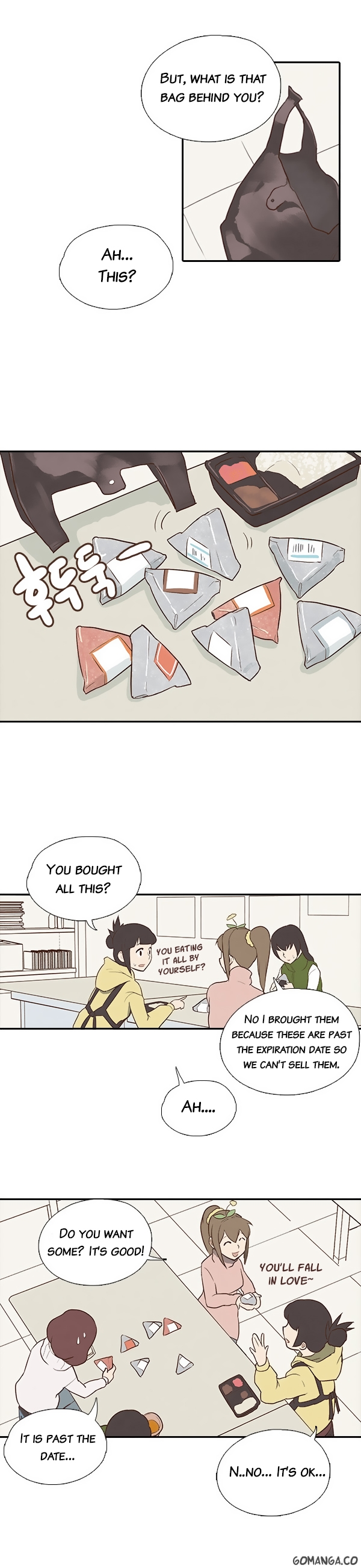 How to Open a Triangular Riceball Chapter 5 page 9 - Chapter 5 : I saw the word tuna, and bought it thinking it was tuna-mayo triangu...