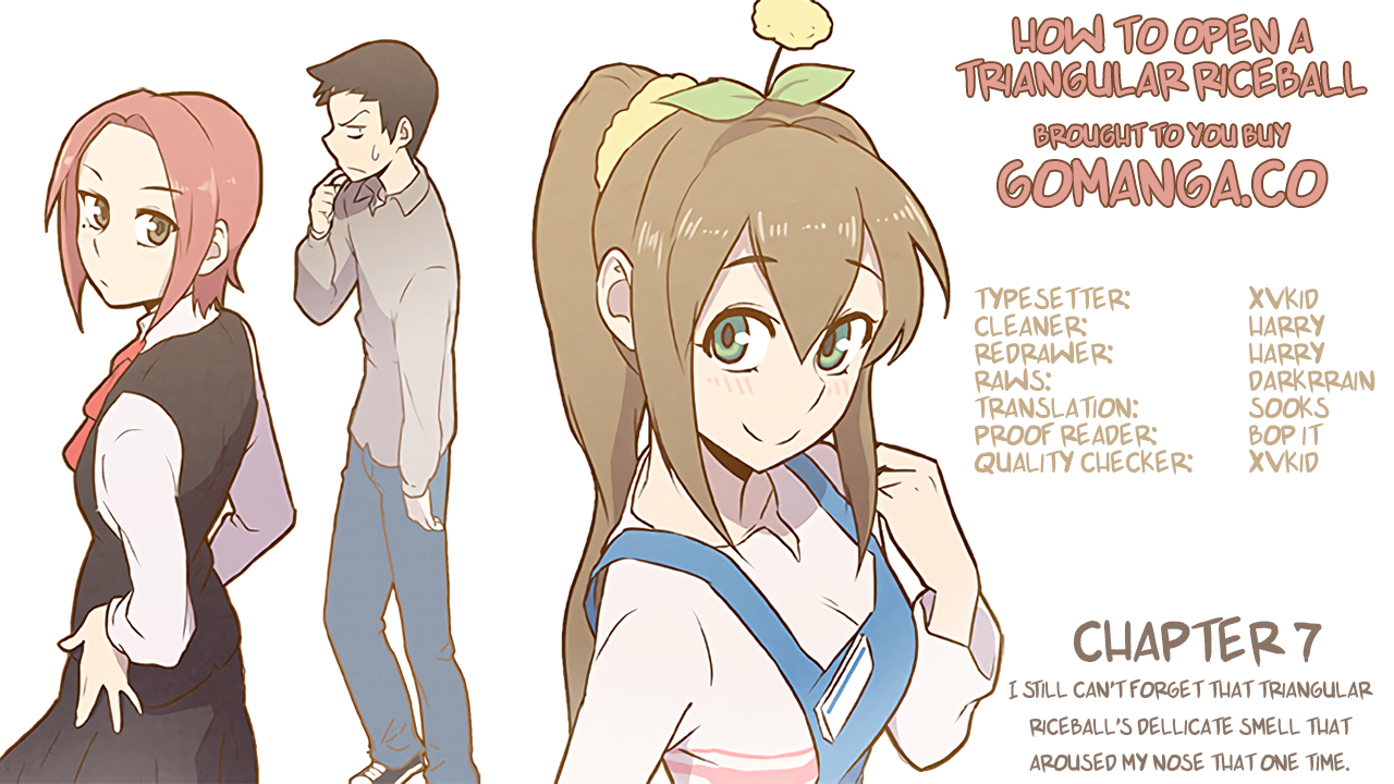How to Open a Triangular Riceball Chapter 7 page 1 - Chapter 7 : I still can't forget that triangular riceball's delicate smell that ...