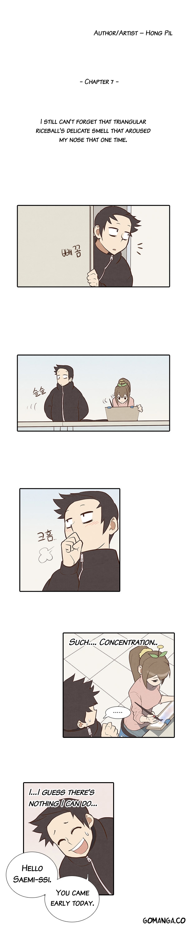 How to Open a Triangular Riceball Chapter 7 page 4 - Chapter 7 : I still can't forget that triangular riceball's delicate smell that ...