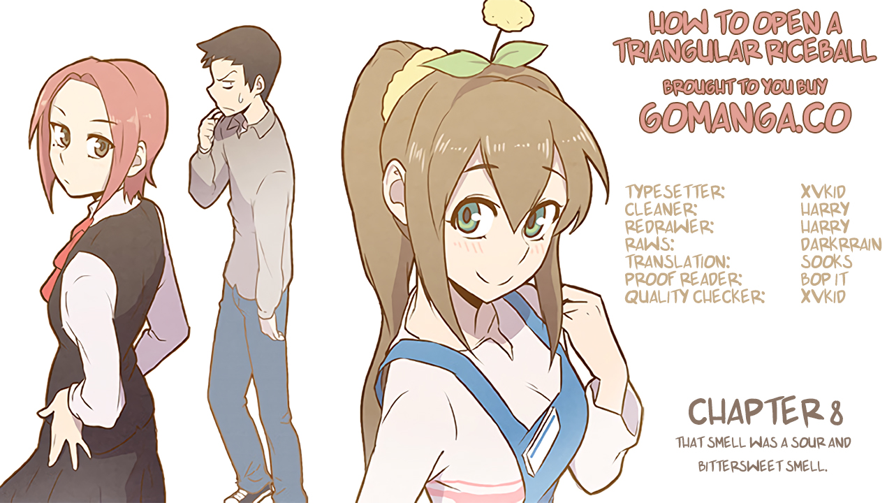 How to Open a Triangular Riceball Chapter 8 page 1 - Chapter 8 : That smell was a sour and bittersweet smell